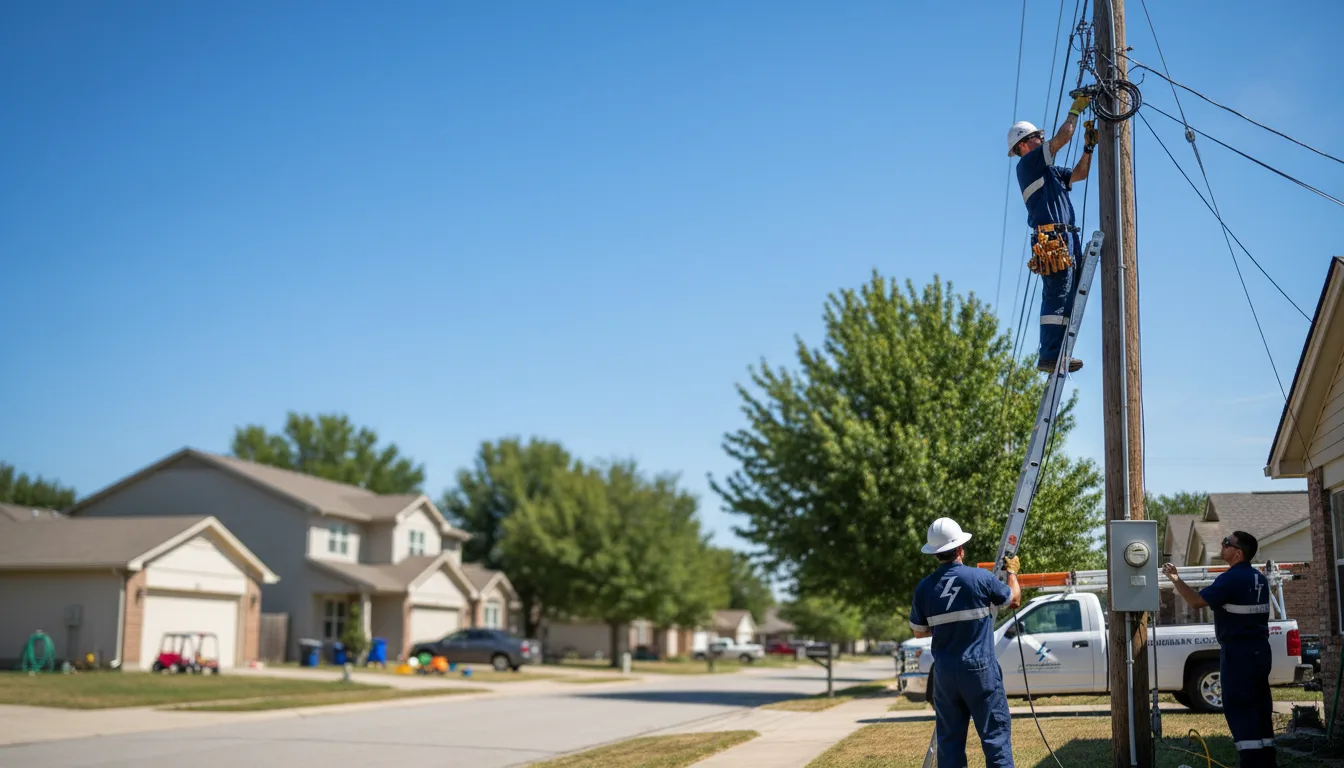 Residential electrician providing installation services in Gresham, NE